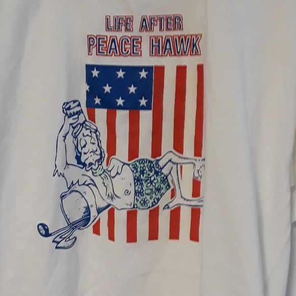 c - VTG. LIFE AFTER PEACE HAWK XL TSHIRT U.S.A - Picture 2 of 4